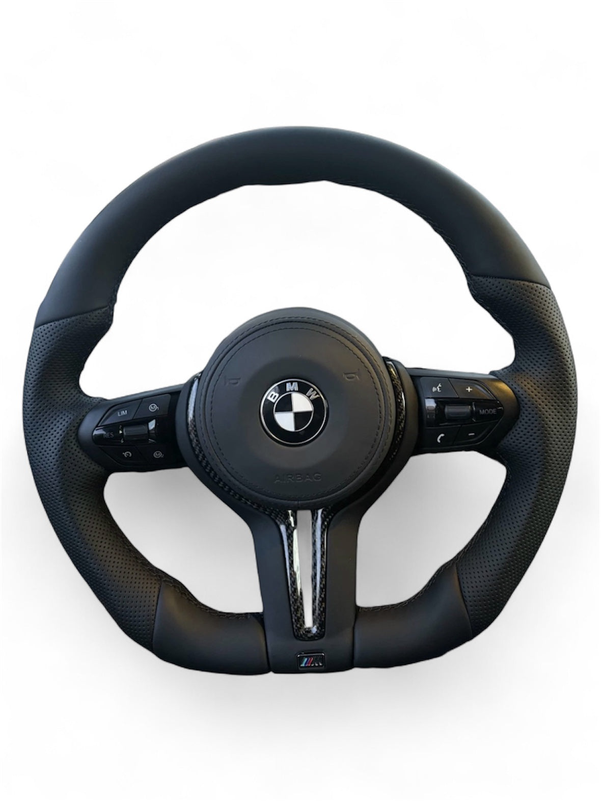 Volant BMW M Performance Carbone Méplat – Cuir Perforé Sport - Vue 2