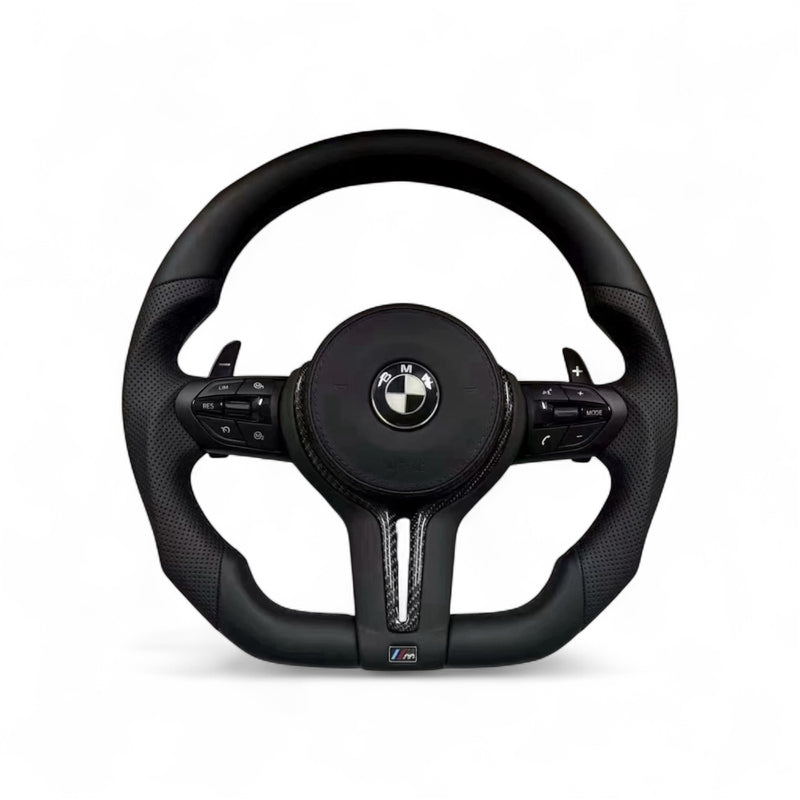 Volant BMW M Performance Carbone Méplat – Cuir Perforé Sport