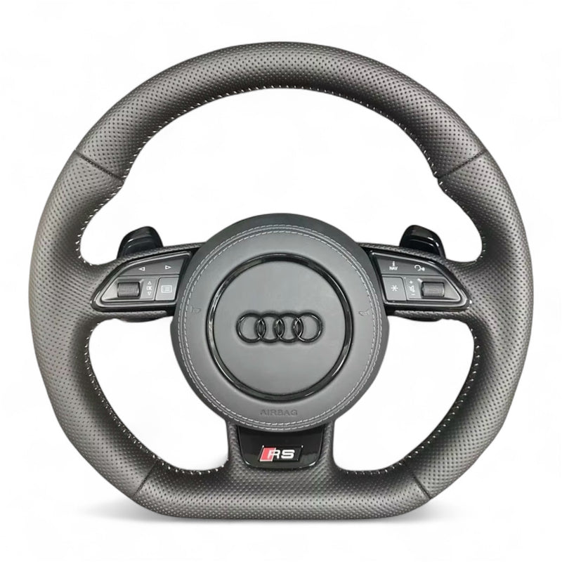 Volant Audi RS Cuir Perforé Noir – Palettes Airbag A3 A4 A5
