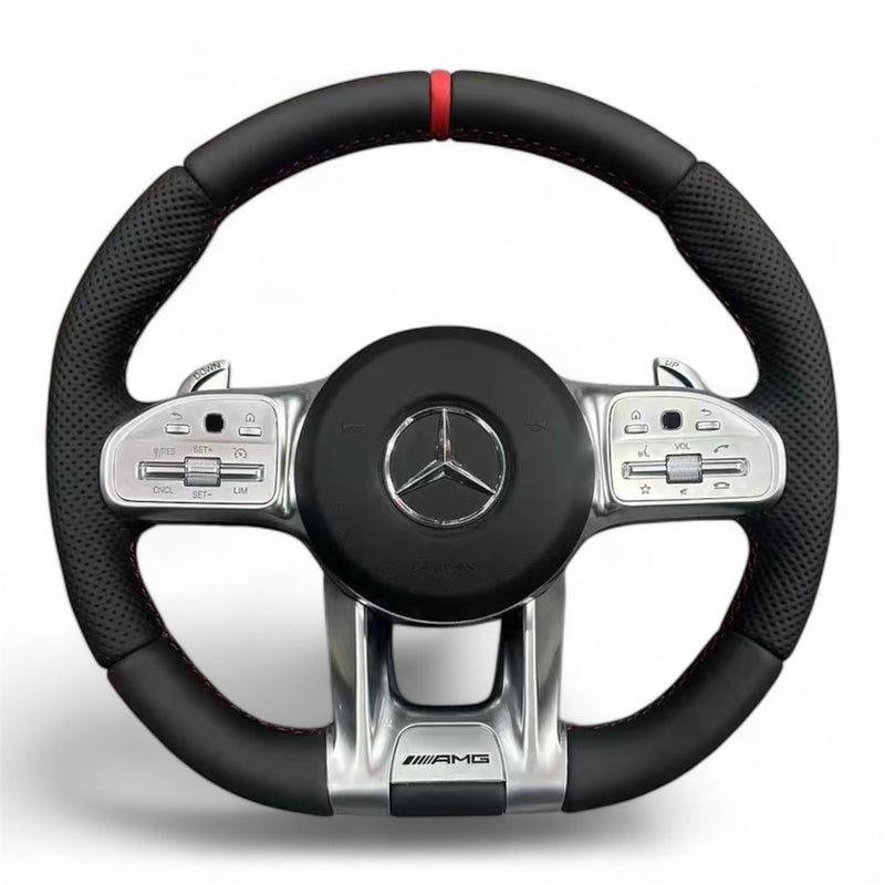 Mercedes AMG Lenkrad rote Nähte – Schaltwippen Airbag