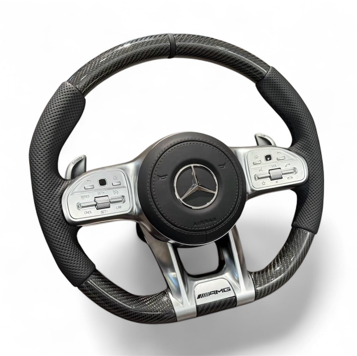 Lenkrad Mercedes AMG Carbon – Carbon Edition Airbag - Vue 3