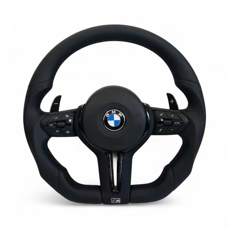 Volant BMW M Sport Full Black – Cuir Perforé Airbag F30 E90