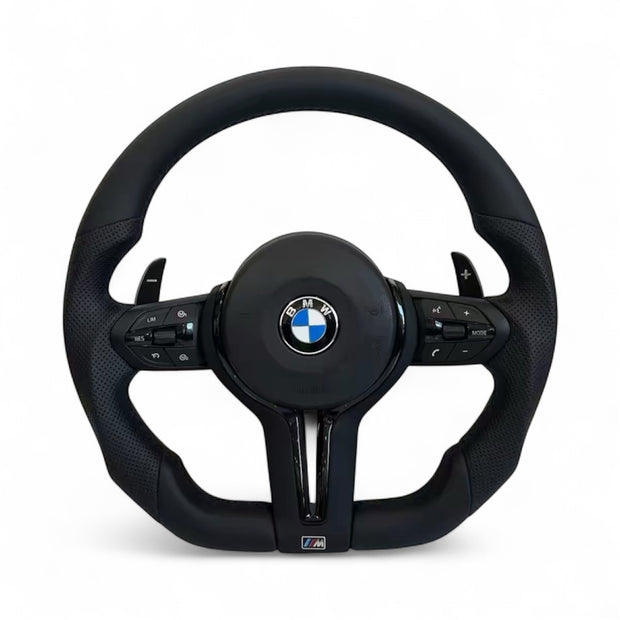 Volant BMW M Sport Full Black Cuir Perforé Airbag F30 E90