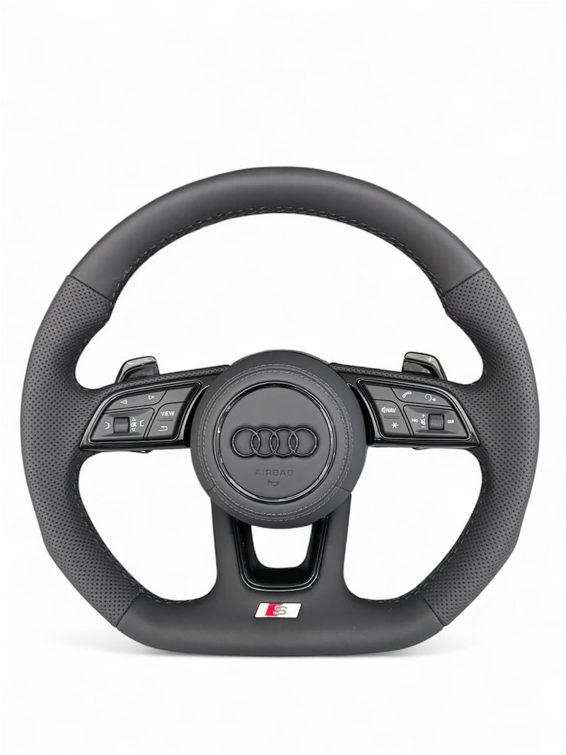 Volant Audi S-Line Multifonctions – Cuir Perforé Airbag