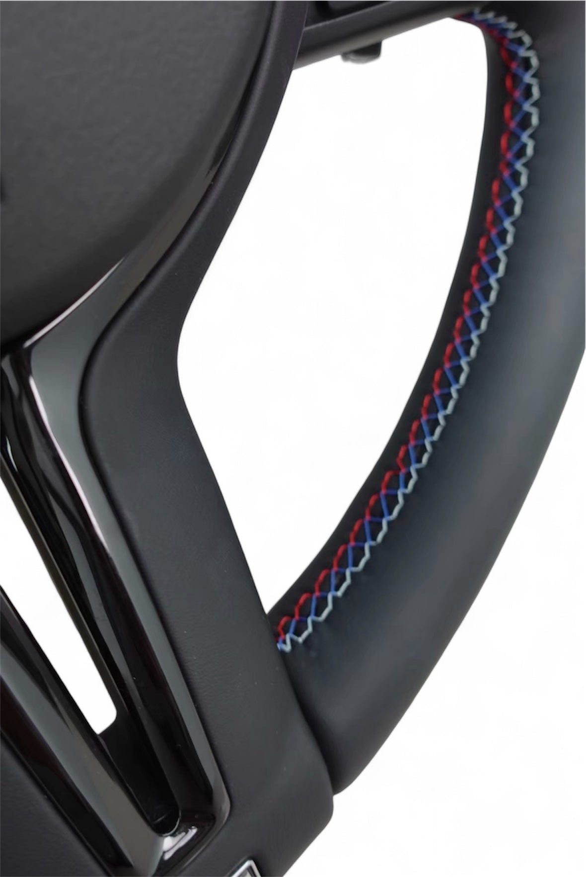 BMW M Sport Stuur Zwart Leder – Driekleurig M-Stiksel Airbag - Vue 4