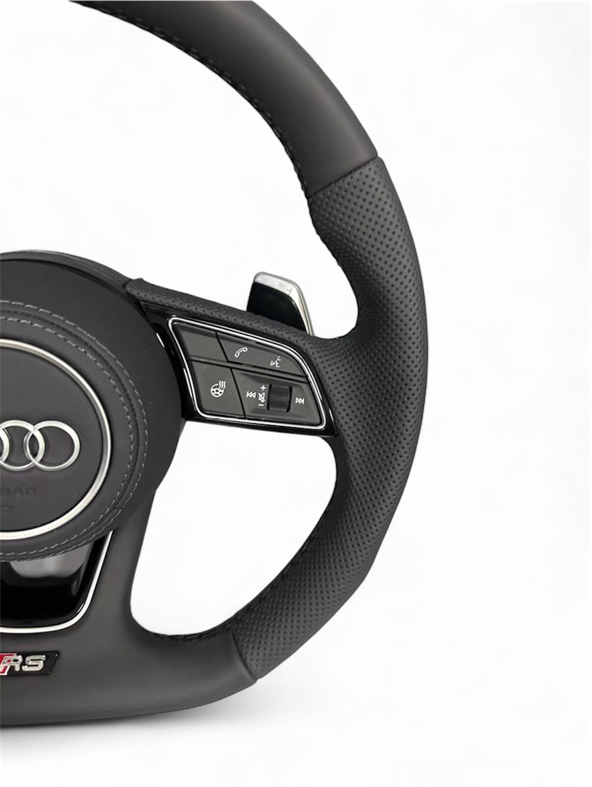 Volante Audi RS Palette Silver – Cuciture Argentate Airbag - Vue 4