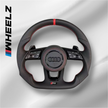 Volant Audi RS Performance avec Airbag – Repère 12h Rouge & Surpiqûres Contrastées