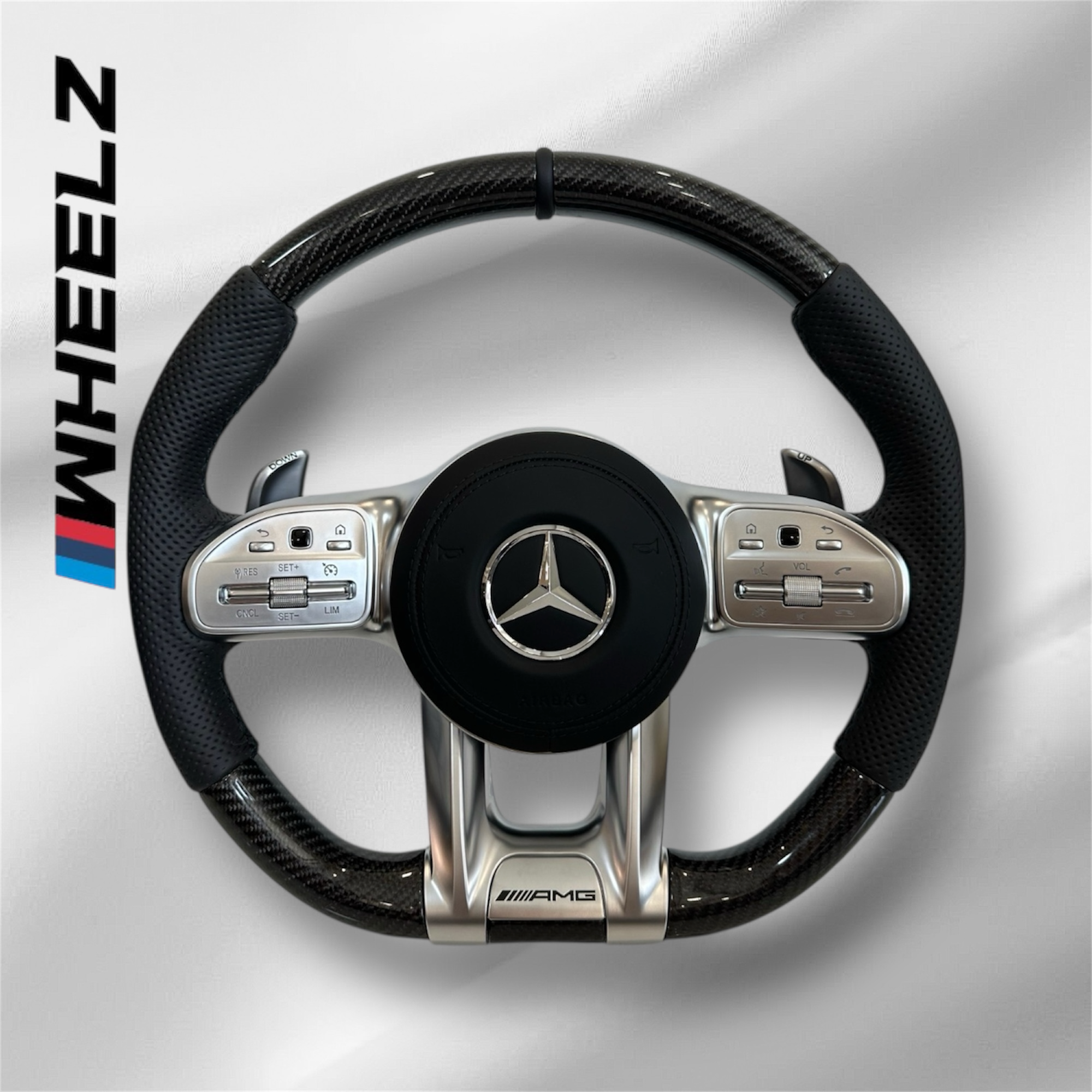 Volant Mercedes-Benz AMG Carbon Édition – Carbone Véritable & Airbag Inclus
