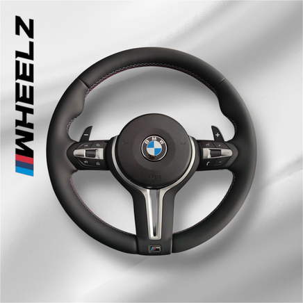 Volant BMW M Sport Cuir avec Airbag – Insert Aluminium & Palettes – Pack M Complet