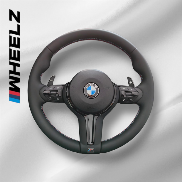 Volant BMW M Sport avec Airbag – Cuir Noir et Surpiqûres M – Complet avec Palettes
