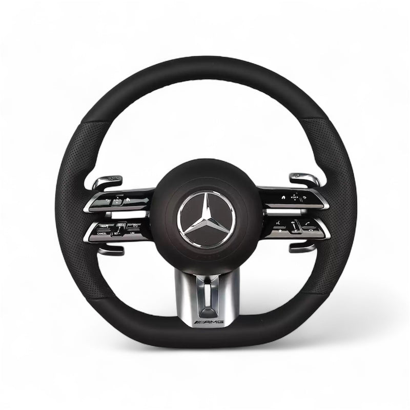 Lenkrad Mercedes AMG Doppelspeiche – Nappaleder Piano Black