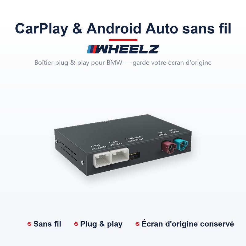 Kabelloses Apple CarPlay &amp; Android Auto Interface — BMW (CCC / CIC / NBT / EVO)